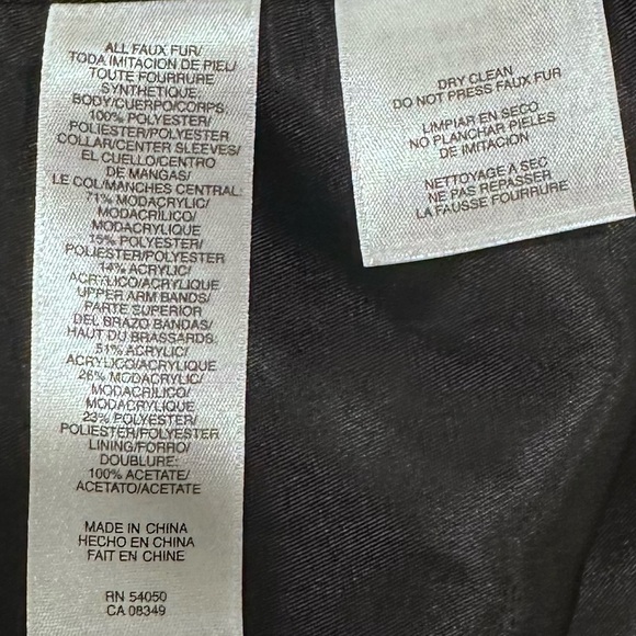 Rachel Roy Women's Brown Color blocked Faux-Fur Elton Jacket - Size XS - Picture 7 of 8